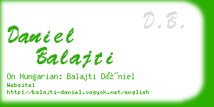 daniel balajti business card